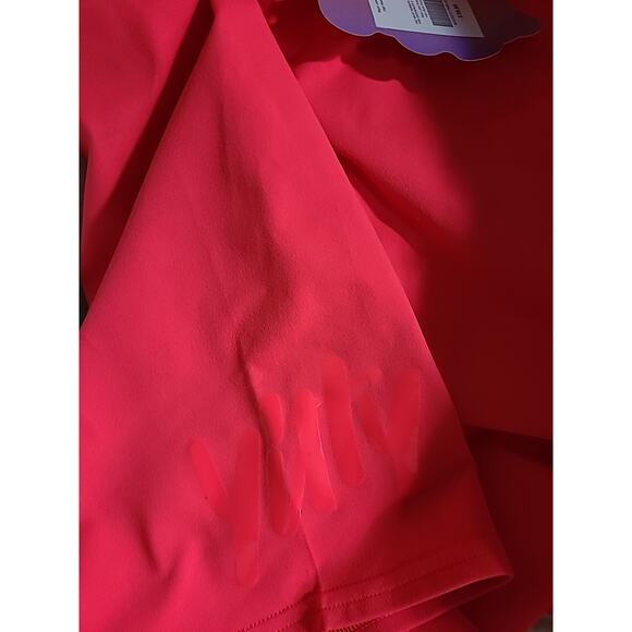 YITTY Major Label Shaping High Waist Shorts Size Large Neon Pink - Picture 8 of 8